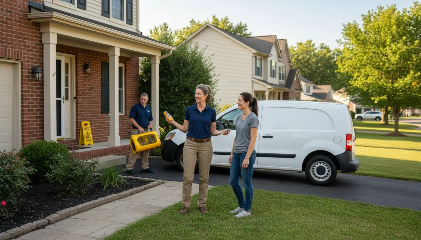 Residential water damage restoration in Rutherford College, NC